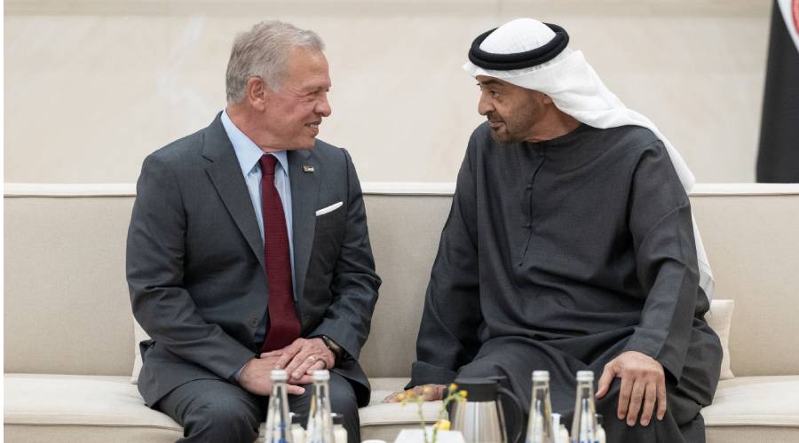 محمد بن زايد في حديث مع عبدالله الثاني